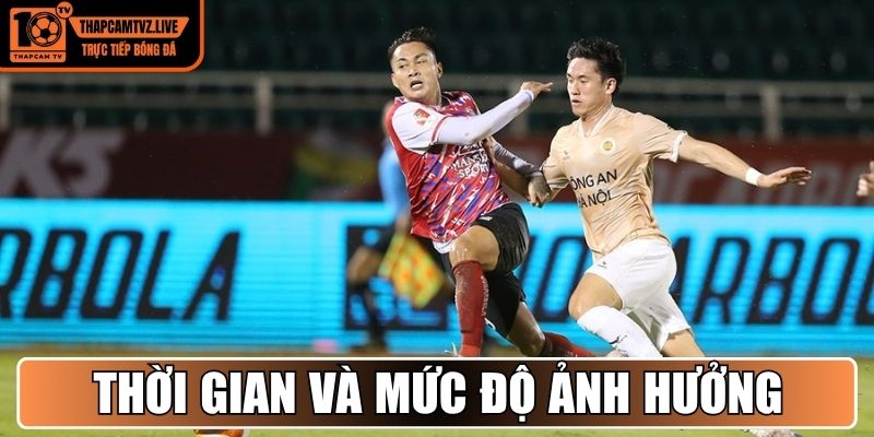 Thời gian và mức độ ảnh hưởng