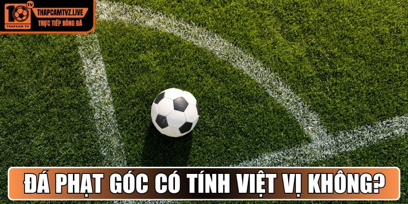 Đá phạt góc có tính việt vị không?
