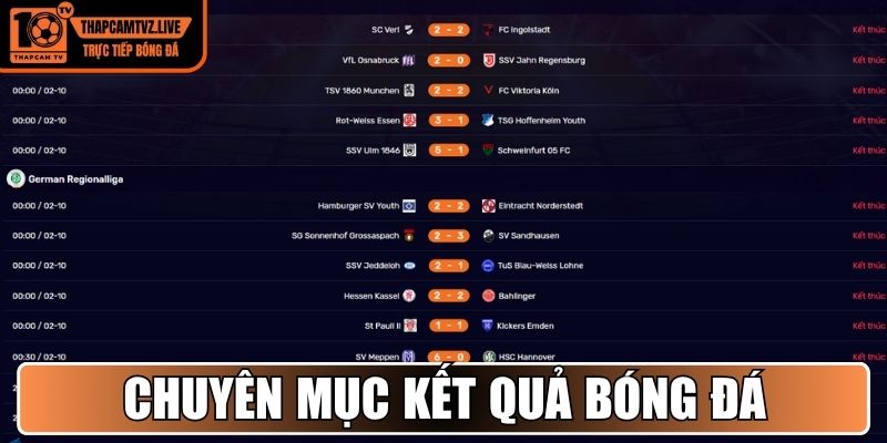 Tổng quan về chuyên mục kết quả bóng đá KQBD